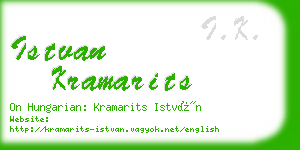 istvan kramarits business card